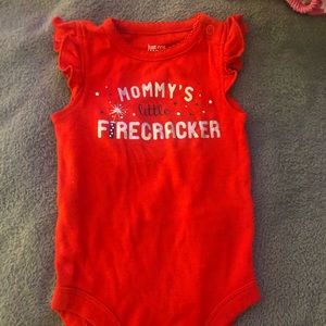 Several different pieces little girl baby clothes